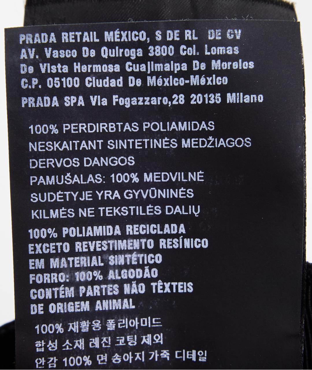 PRADA Черная синтетическая кепка/бейсболка, фото 4