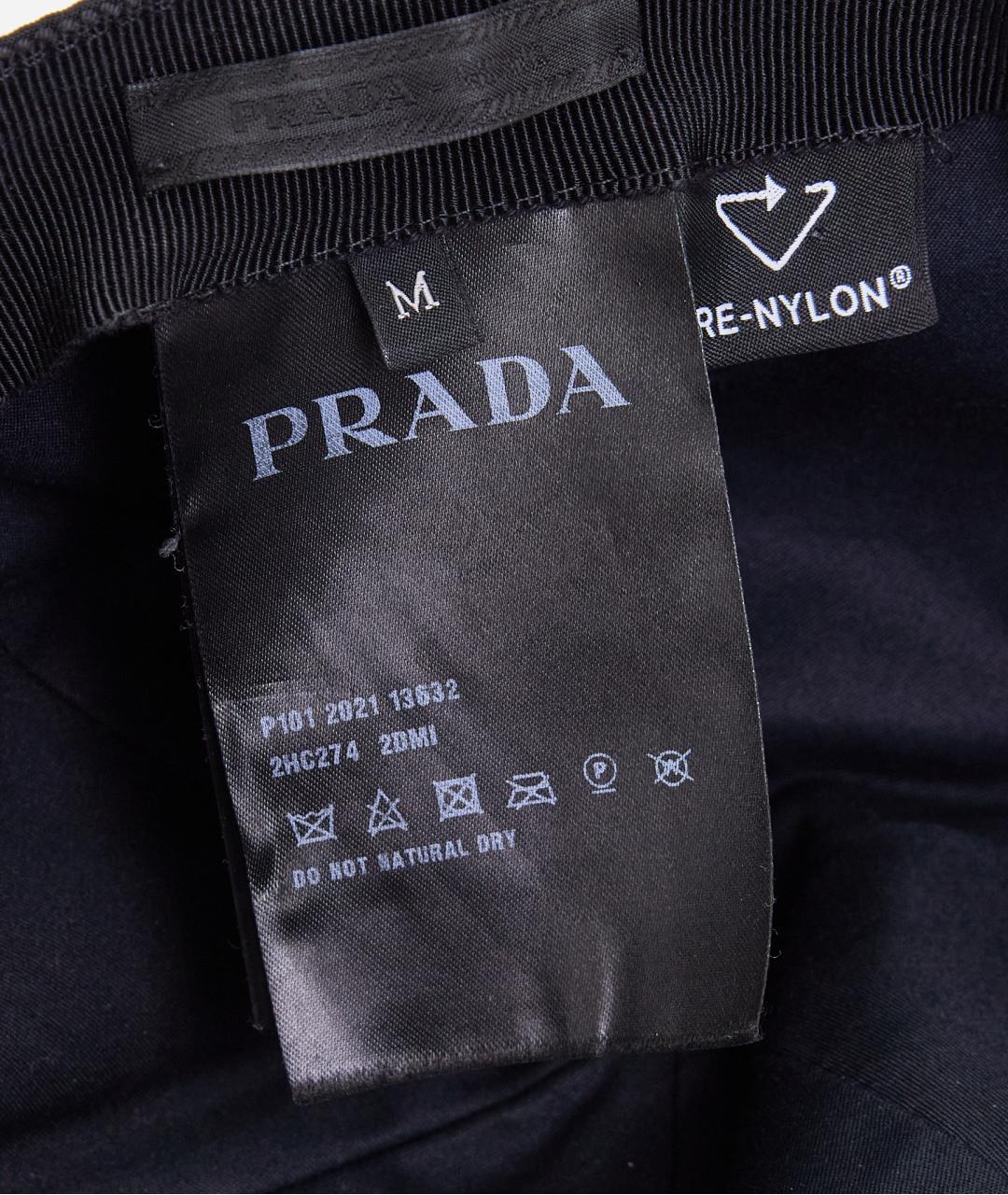 PRADA Черная синтетическая кепка/бейсболка, фото 5