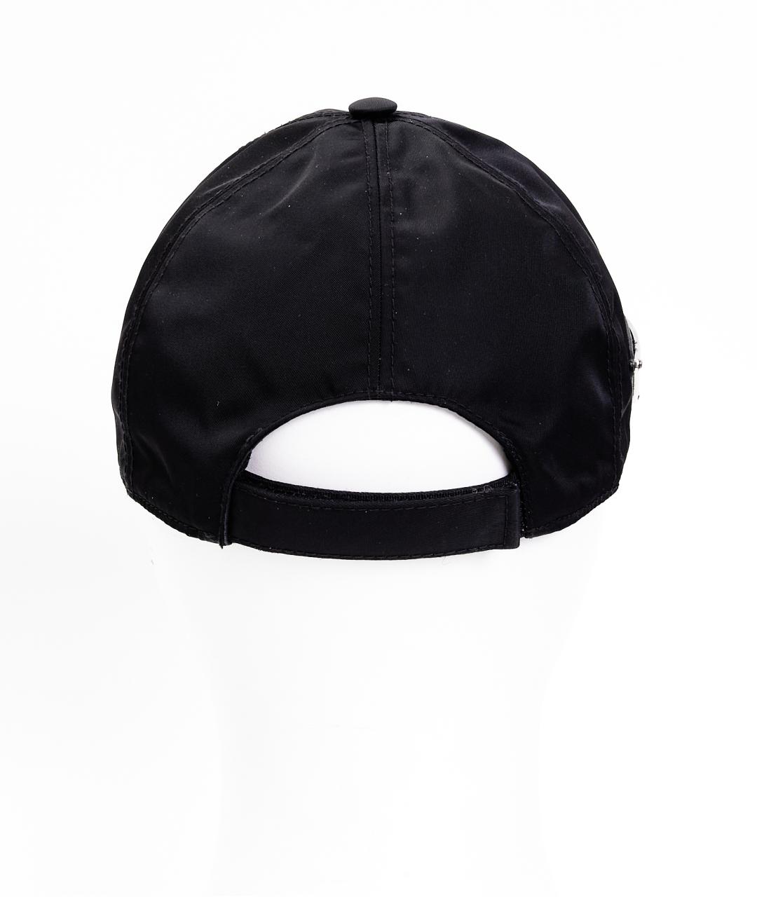 PRADA Черная синтетическая кепка/бейсболка, фото 3