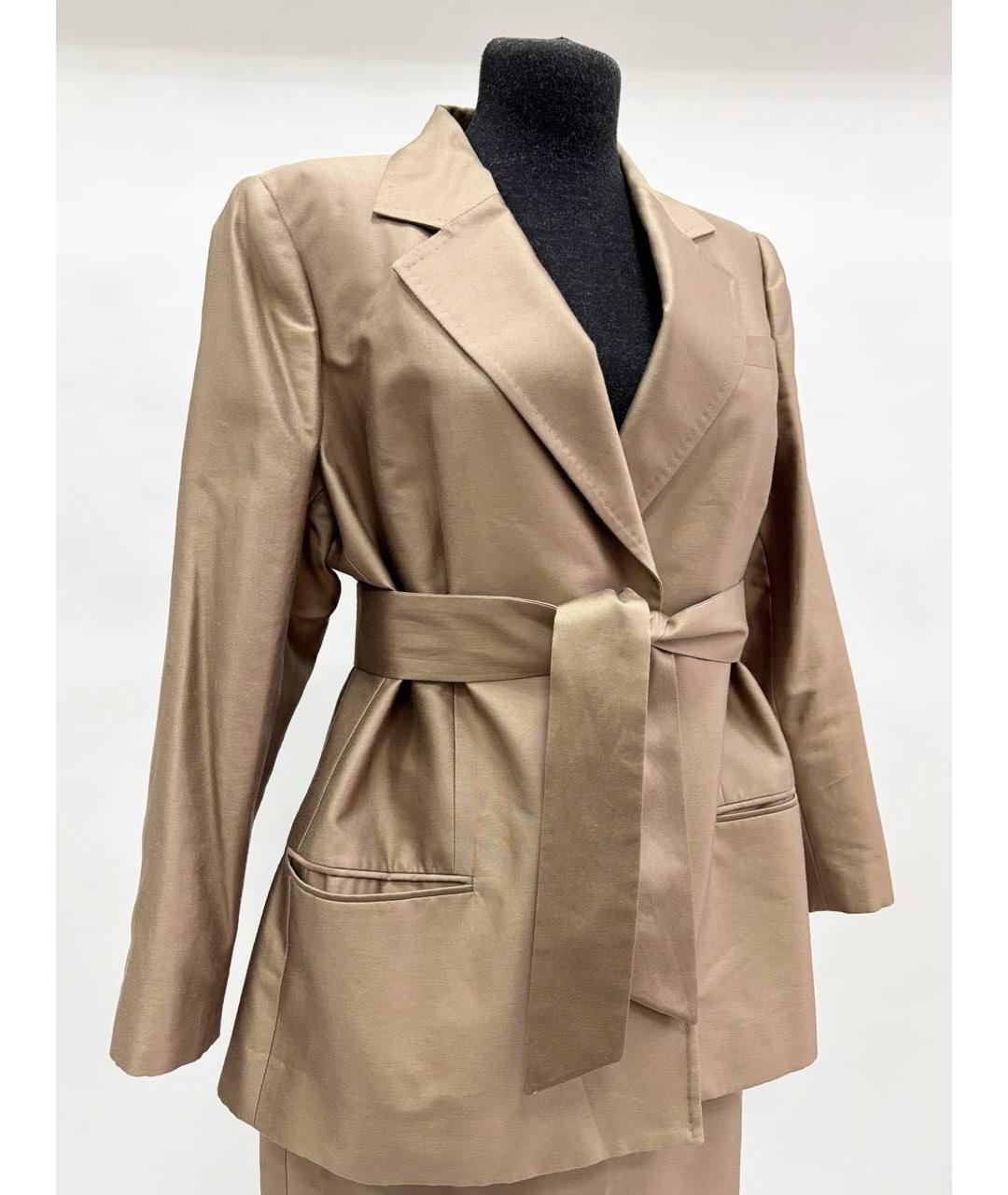 KITON Коричневый костюм с юбками, фото 6