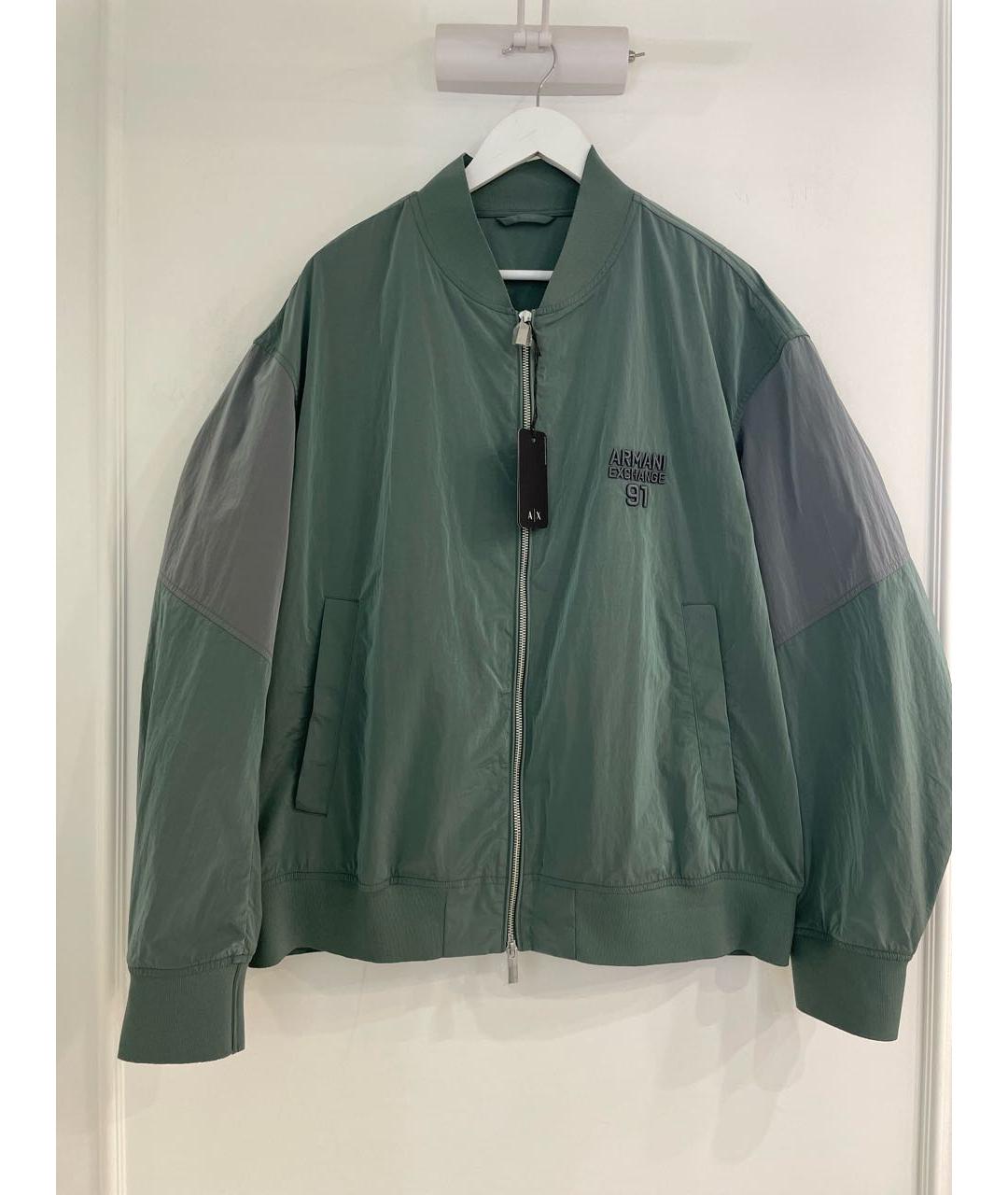 ARMANI EXCHANGE Зеленая полиэстеровая куртка, фото 3