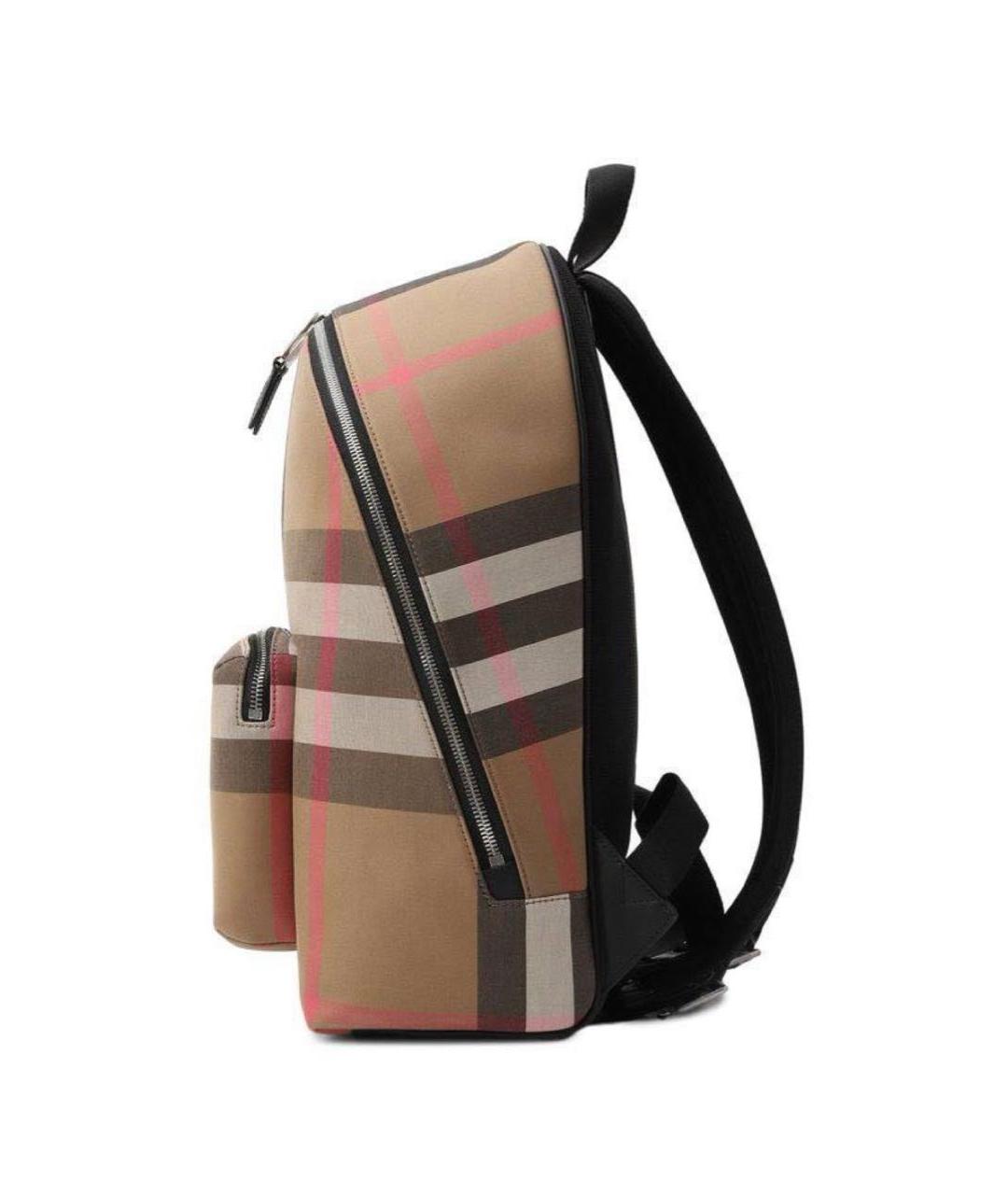 BURBERRY Коричневый тканевый рюкзак, фото 3