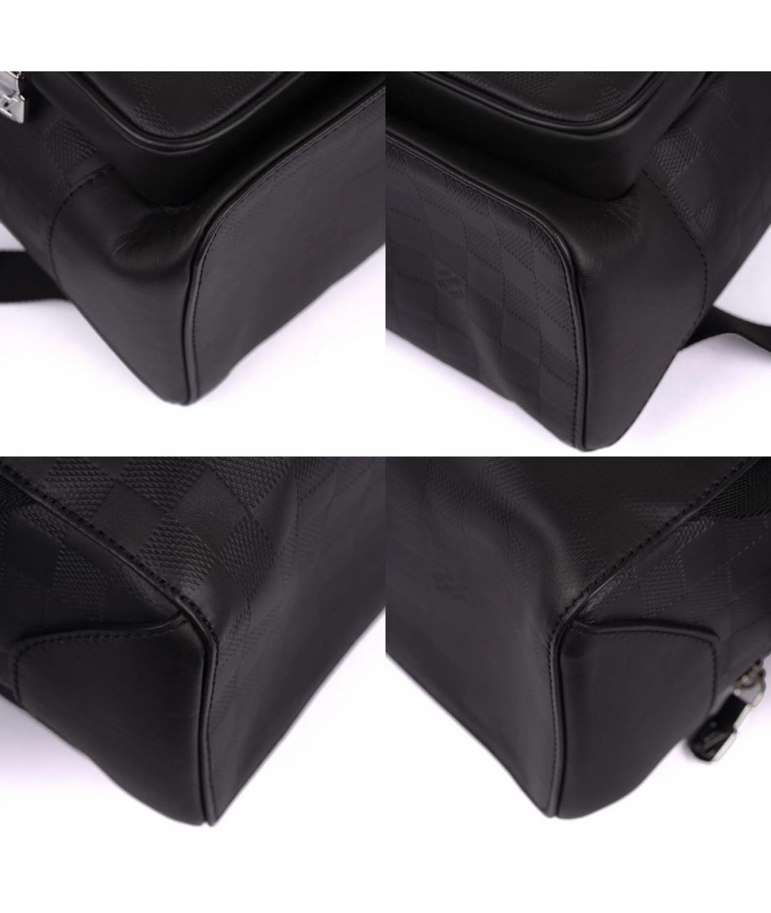 LOUIS VUITTON Черный кожаный рюкзак, фото 8