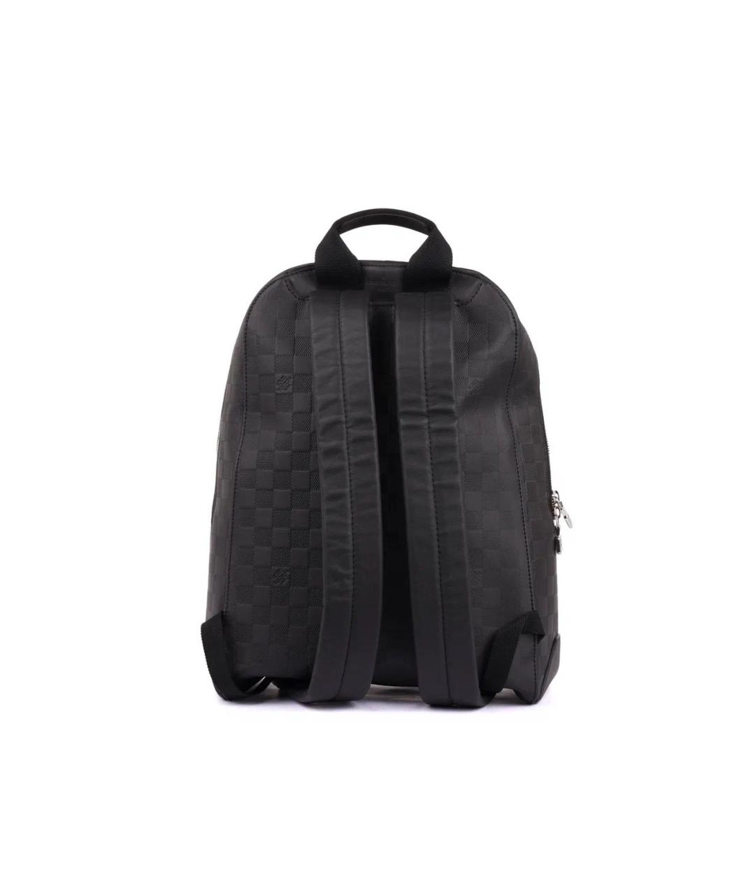 LOUIS VUITTON Черный кожаный рюкзак, фото 3