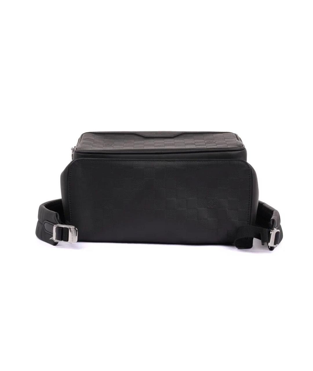 LOUIS VUITTON Черный кожаный рюкзак, фото 6