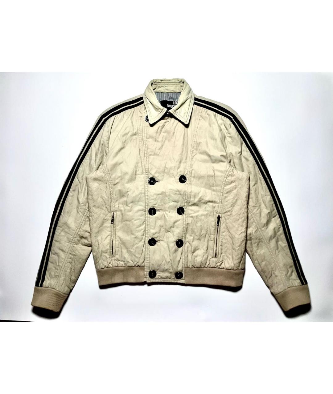 LOVE MOSCHINO Бежевая куртка, фото 2