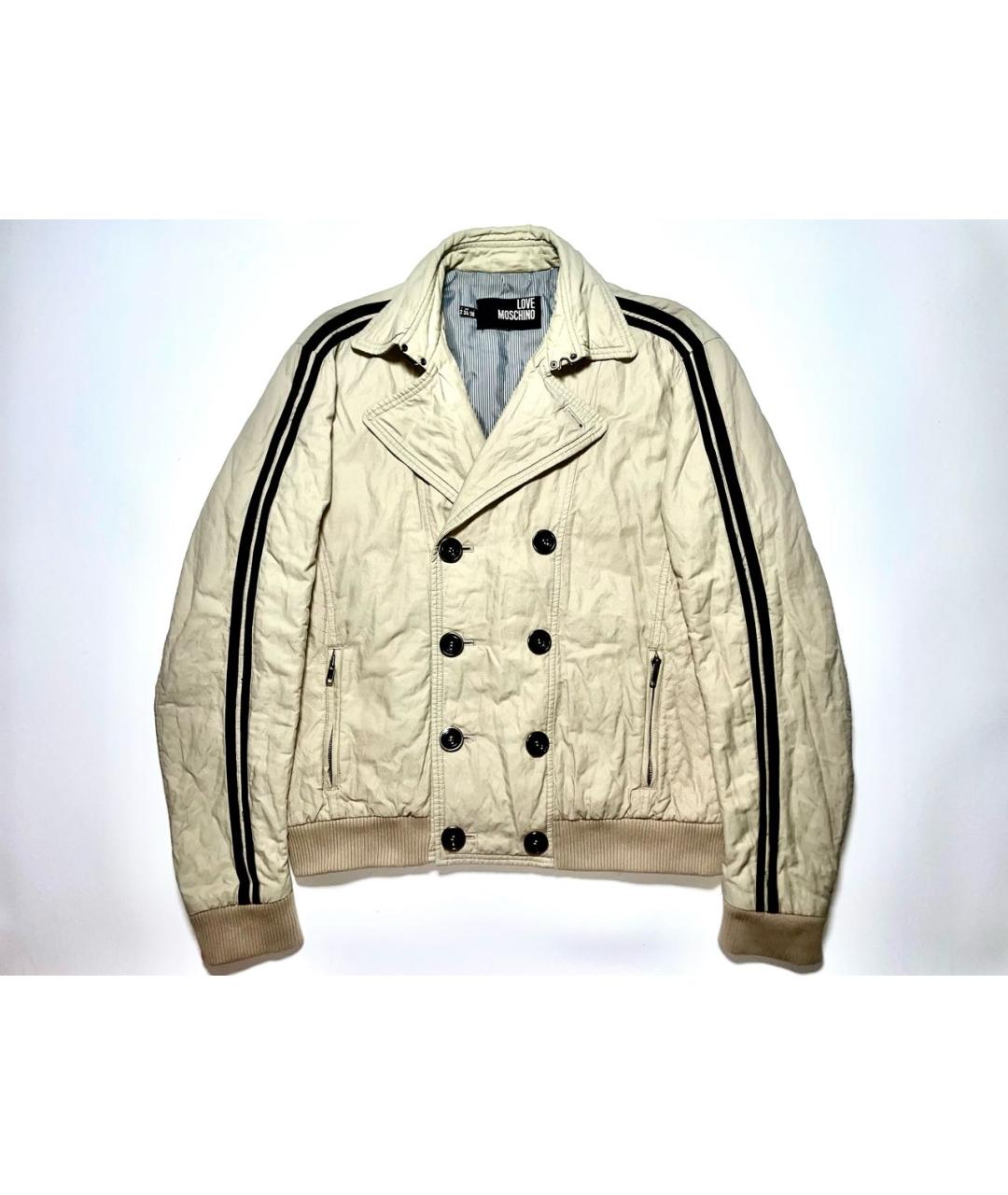 LOVE MOSCHINO Бежевая куртка, фото 9