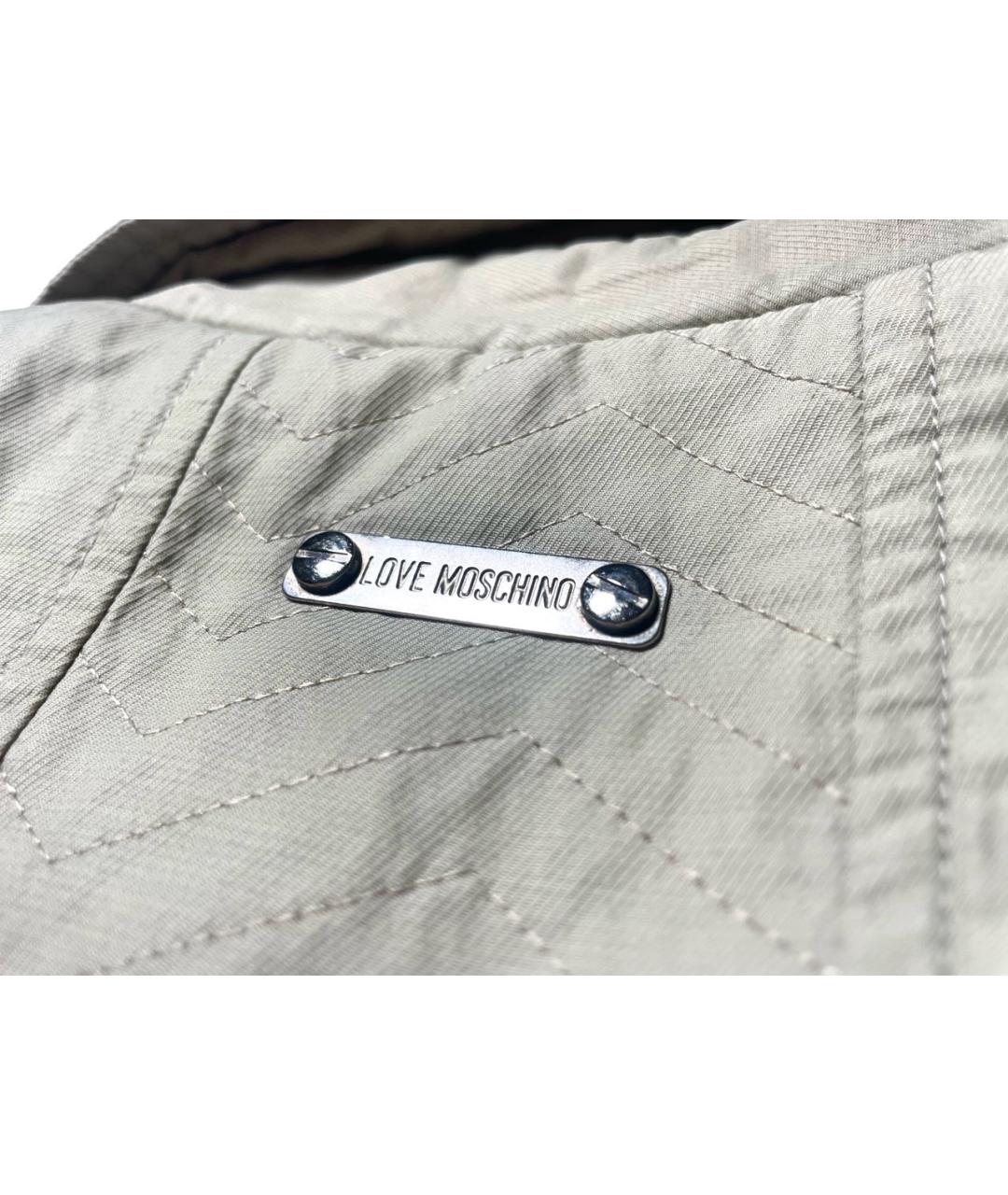 LOVE MOSCHINO Бежевая куртка, фото 3