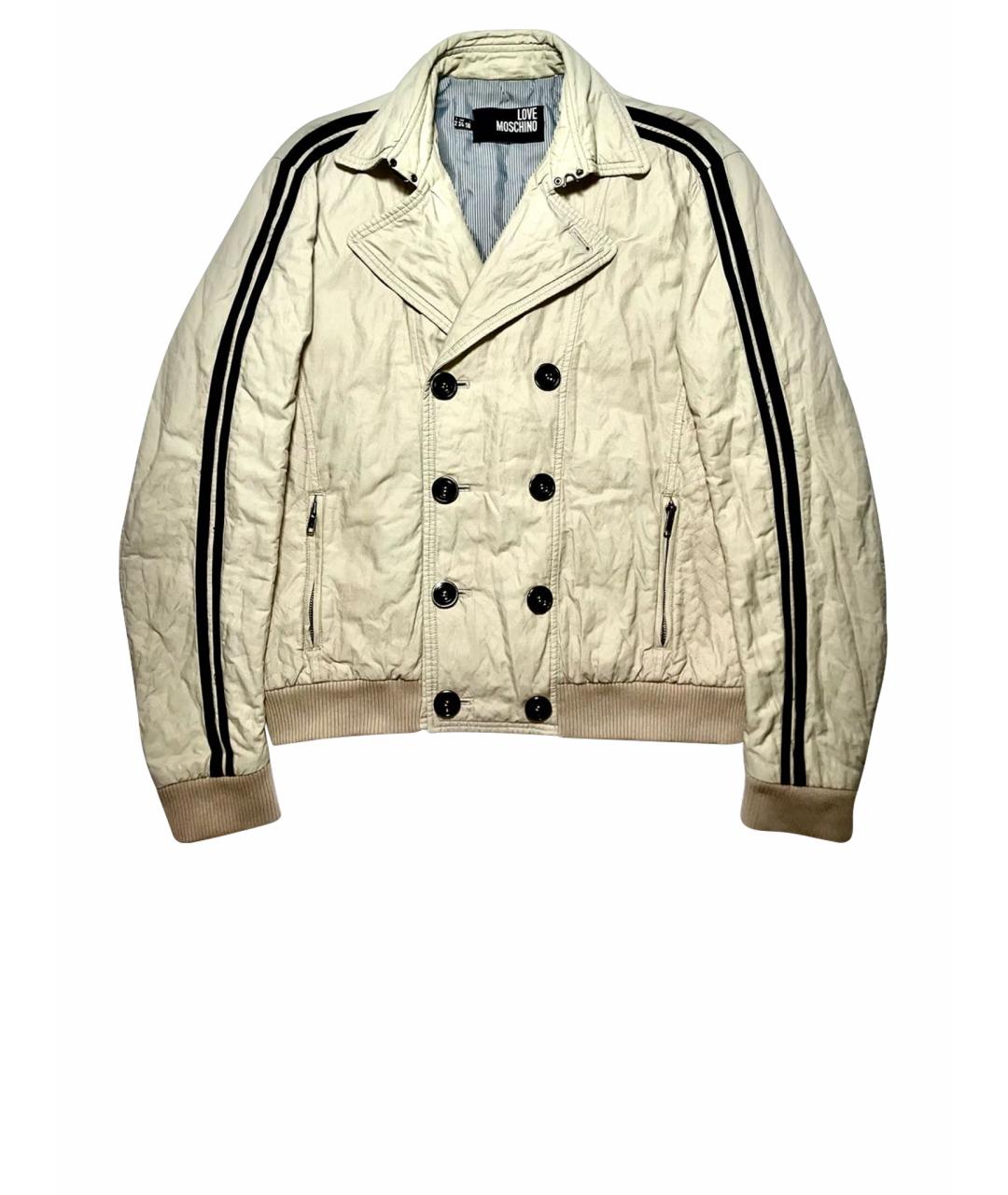 LOVE MOSCHINO Бежевая куртка, фото 1