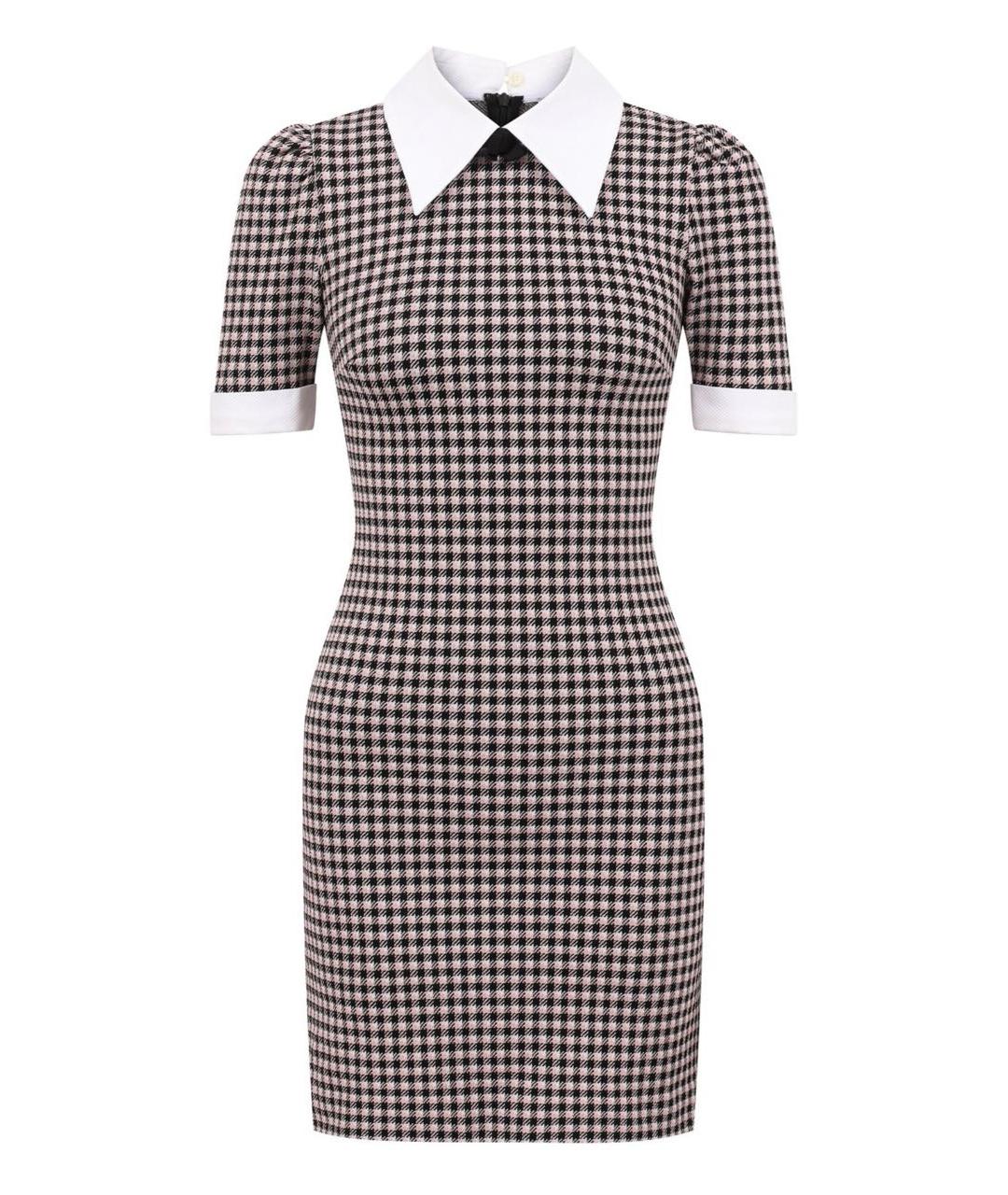 MIU MIU Розовое хлопковое коктейльное платье, фото 1