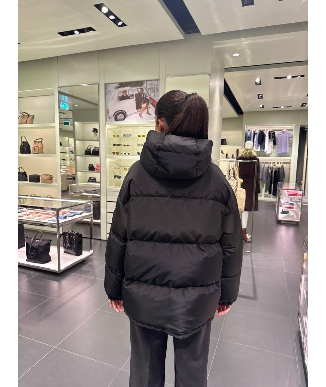 PRADA Черный полиамидовый пуховик, фото 3