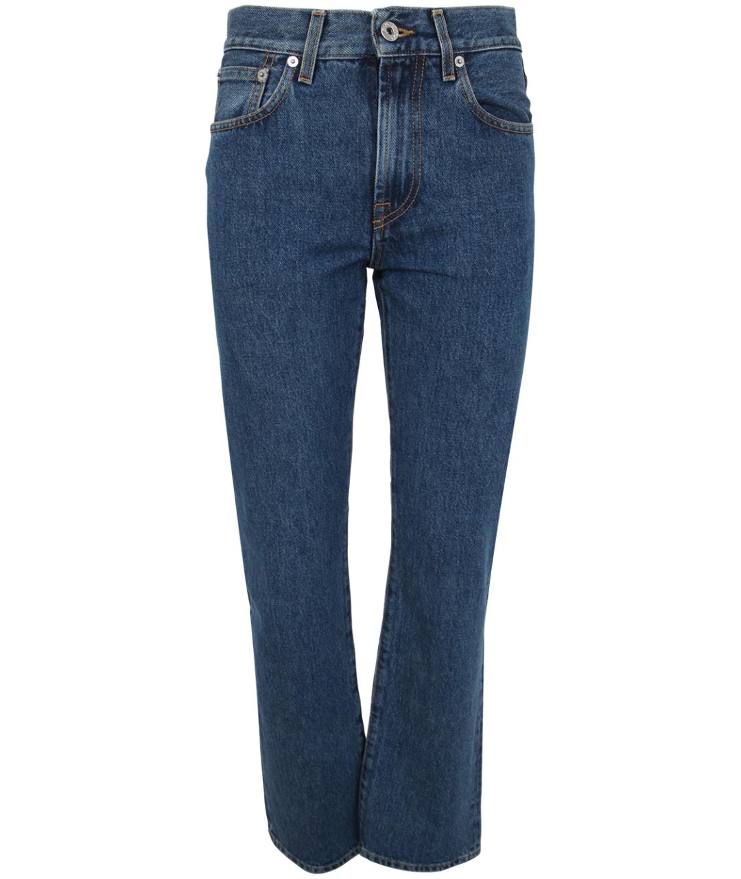 J.W.ANDERSON Синие хлопковые прямые джинсы, фото 1