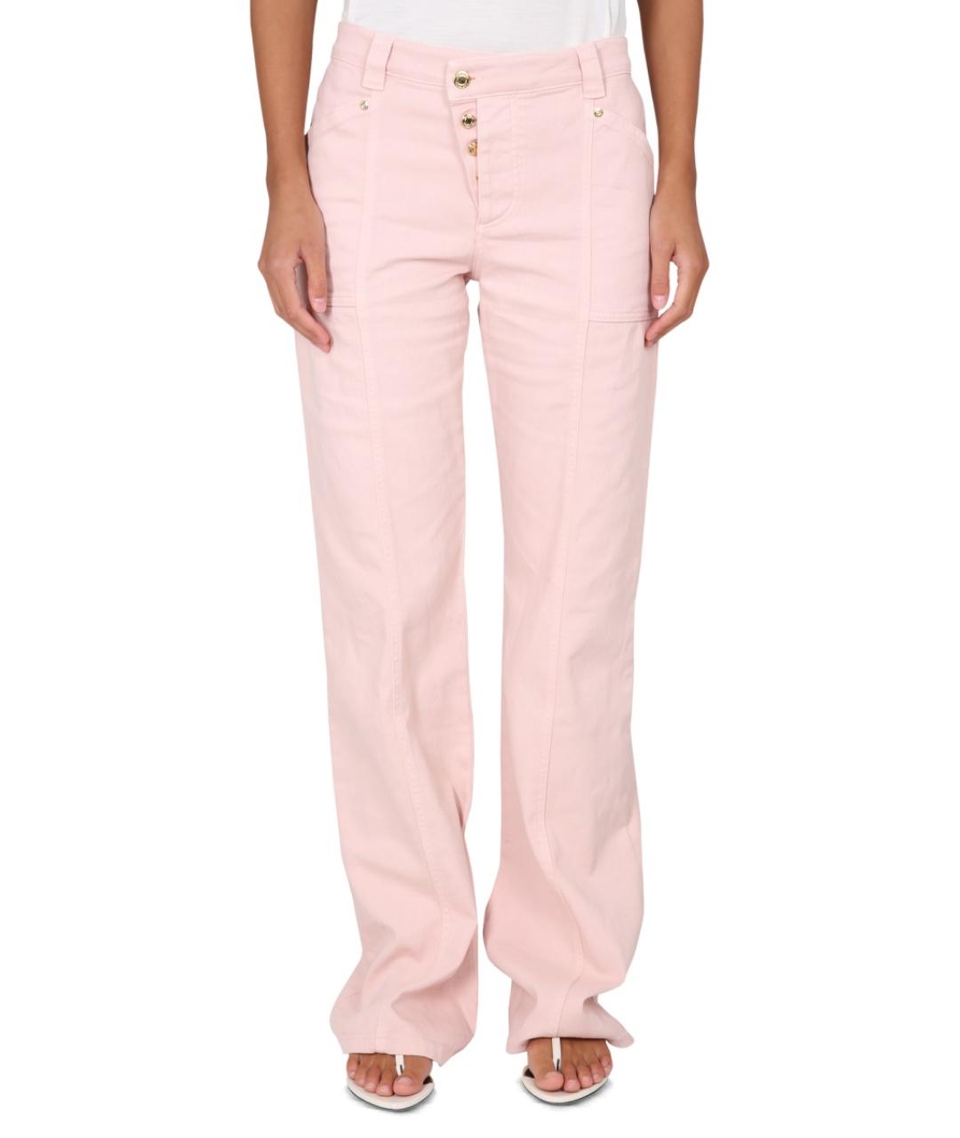 TOM FORD Розовые хлопковые прямые брюки, фото 5