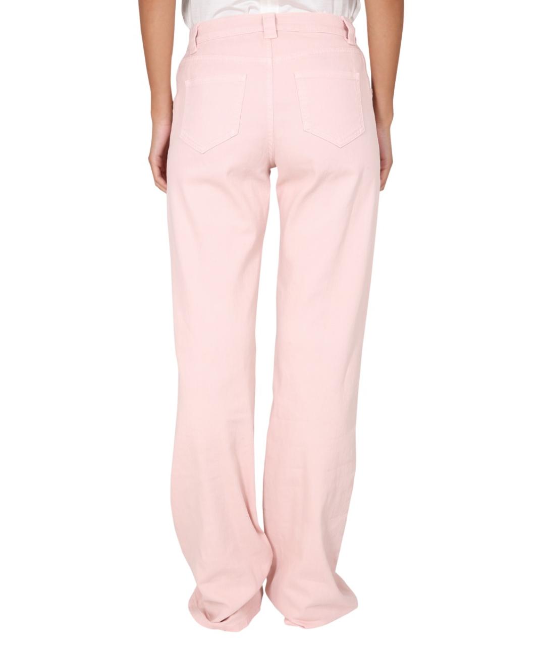 TOM FORD Розовые хлопковые прямые брюки, фото 3