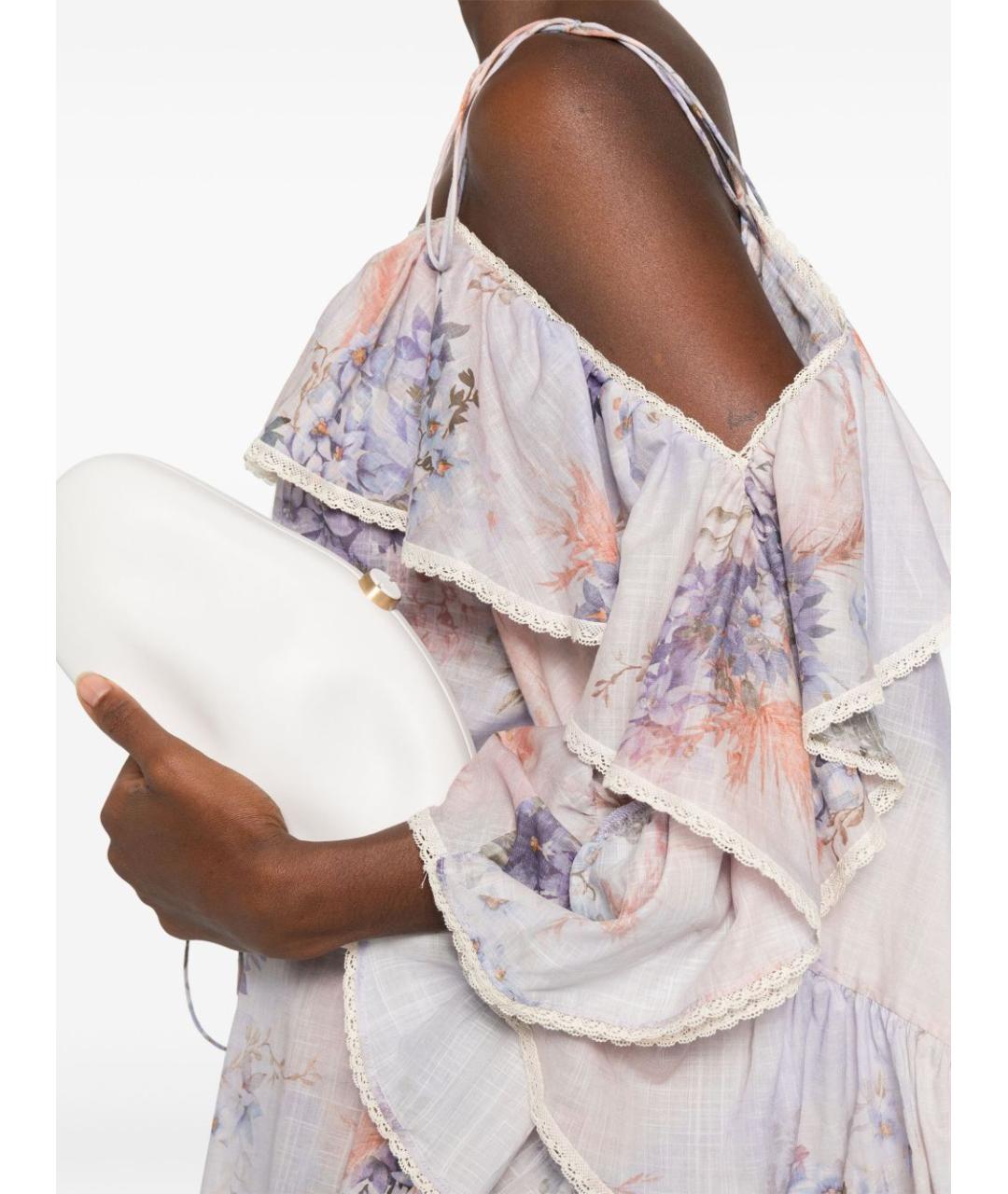 ZIMMERMANN Фиолетовое хлопковое повседневное платье, фото 2