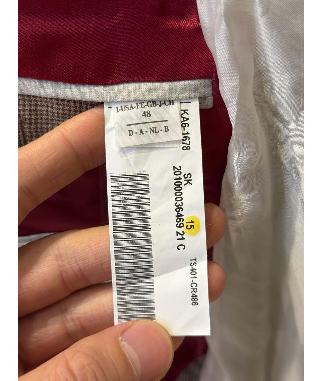 BRUNELLO CUCINELLI Бежевый пиджак, фото 6