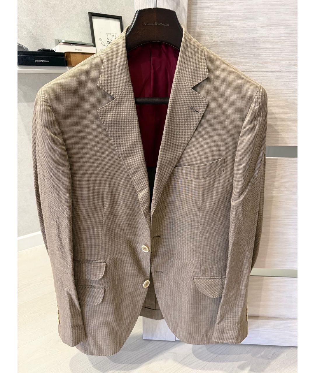 BRUNELLO CUCINELLI Бежевый пиджак, фото 9