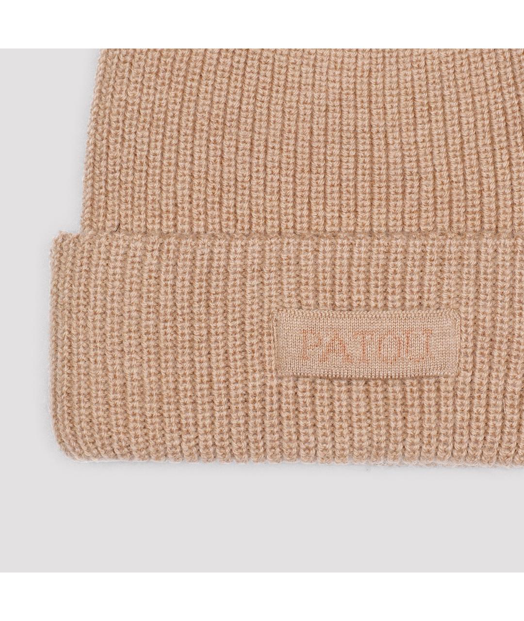 PATOU Бежевая шерстяная шапка, фото 2