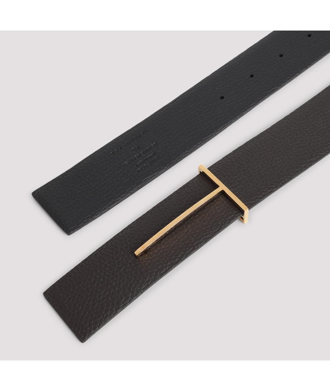 TOM FORD Черный кожаный ремень, фото 4