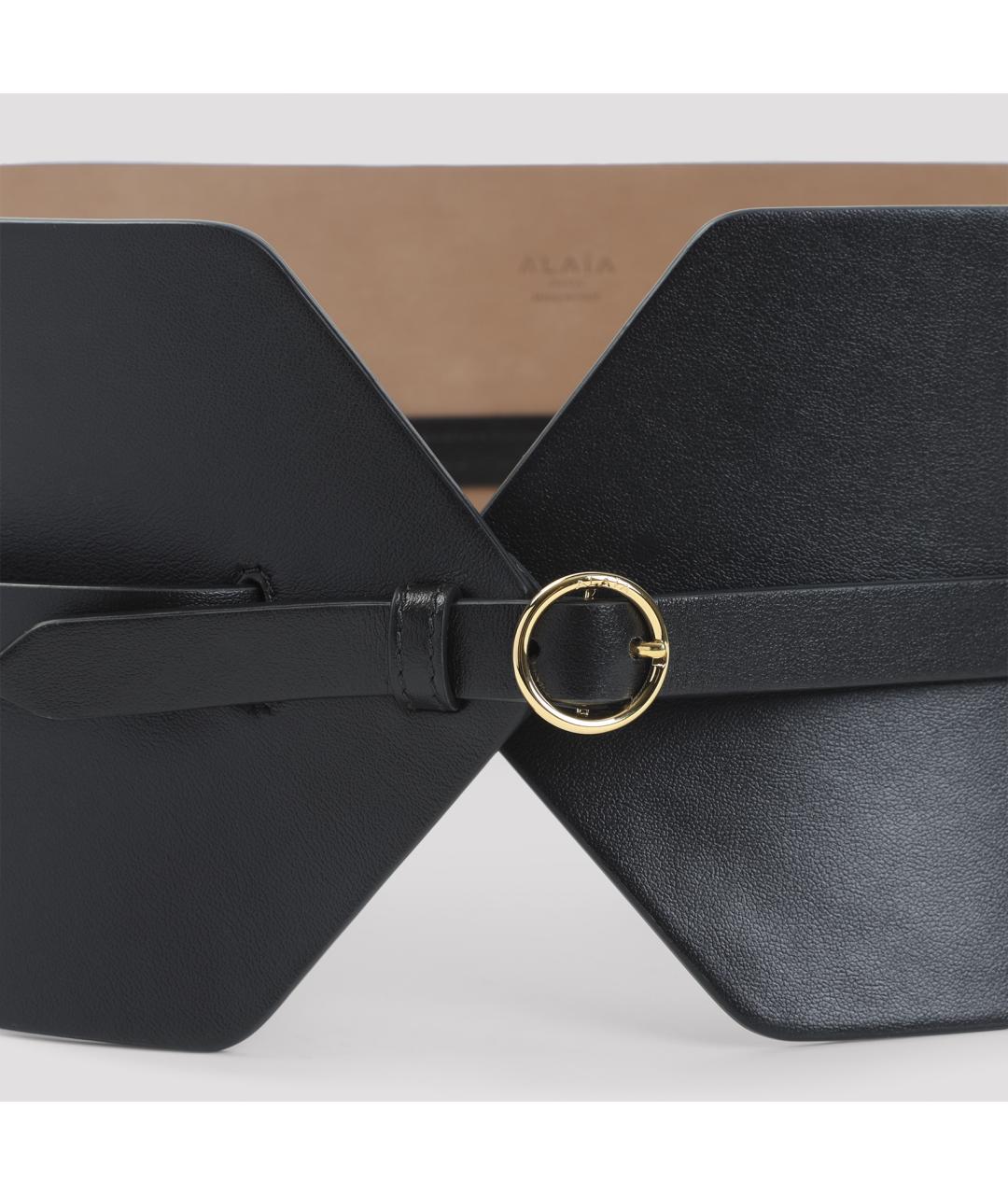ALAIA Черный кожаный ремень, фото 4