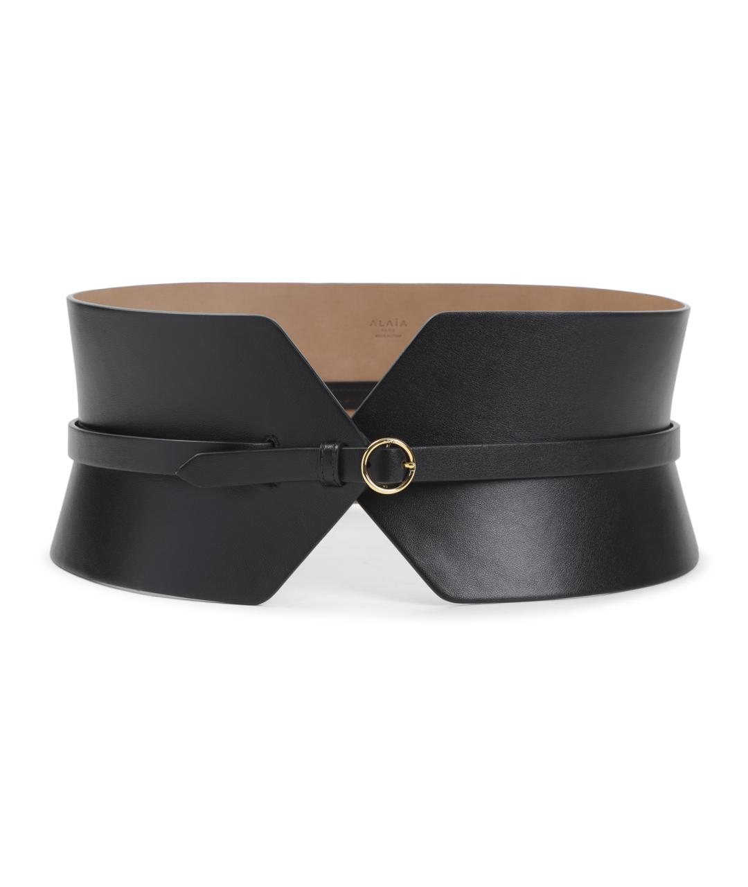 ALAIA Черный кожаный ремень, фото 1