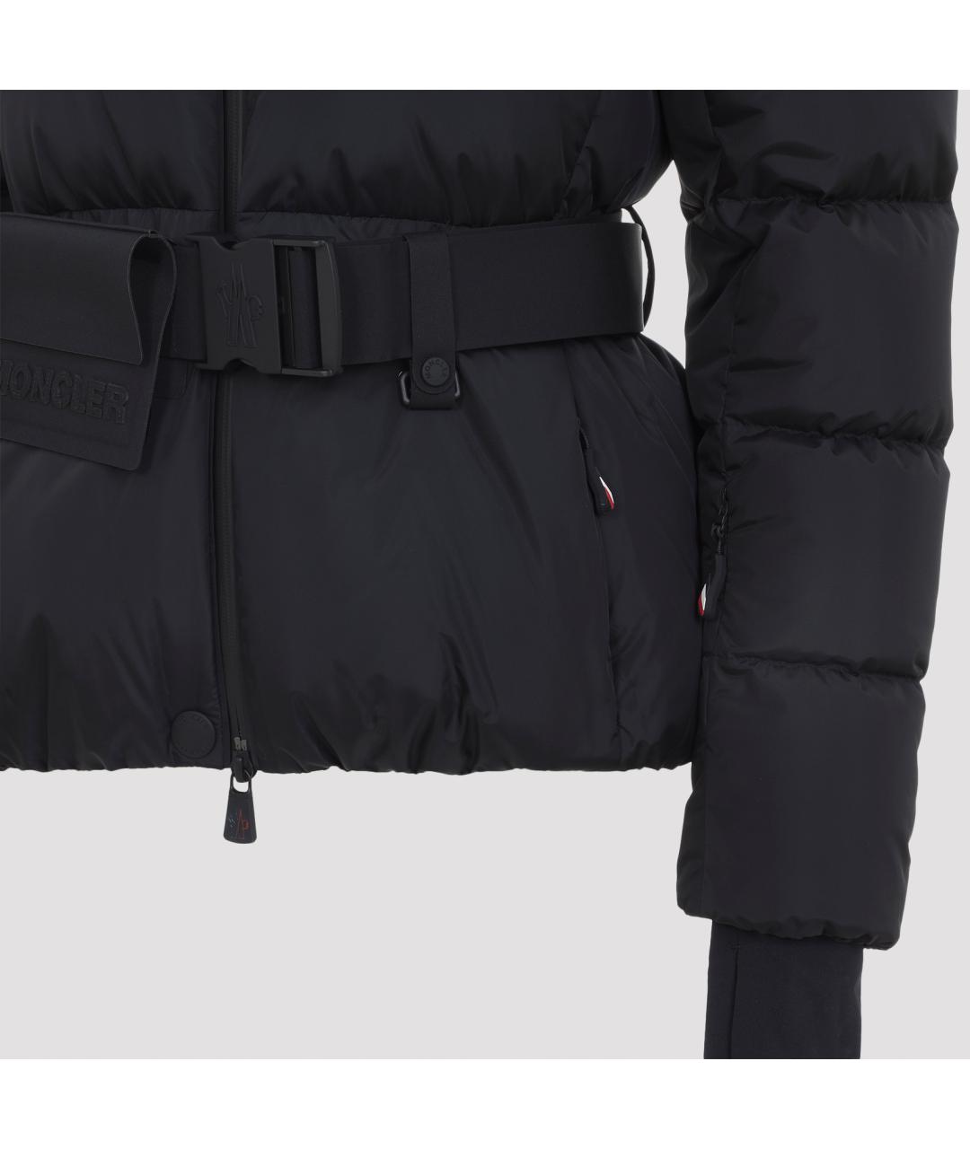 MONCLER GRENOBLE Черный полиамидовый пуховик, фото 3
