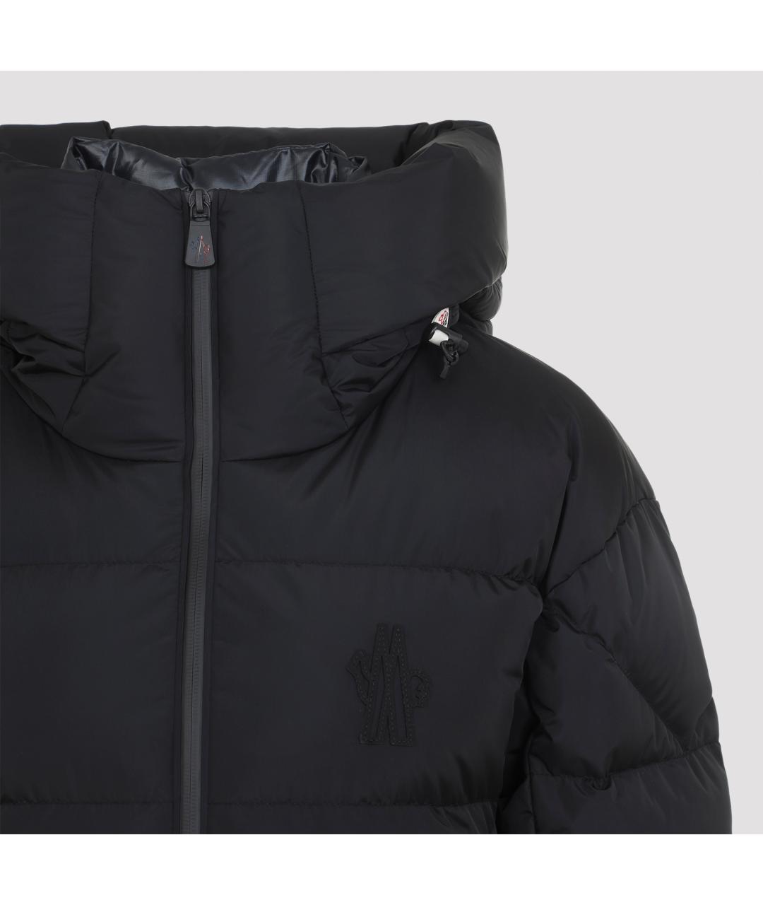 MONCLER GRENOBLE Черный полиамидовый пуховик, фото 4