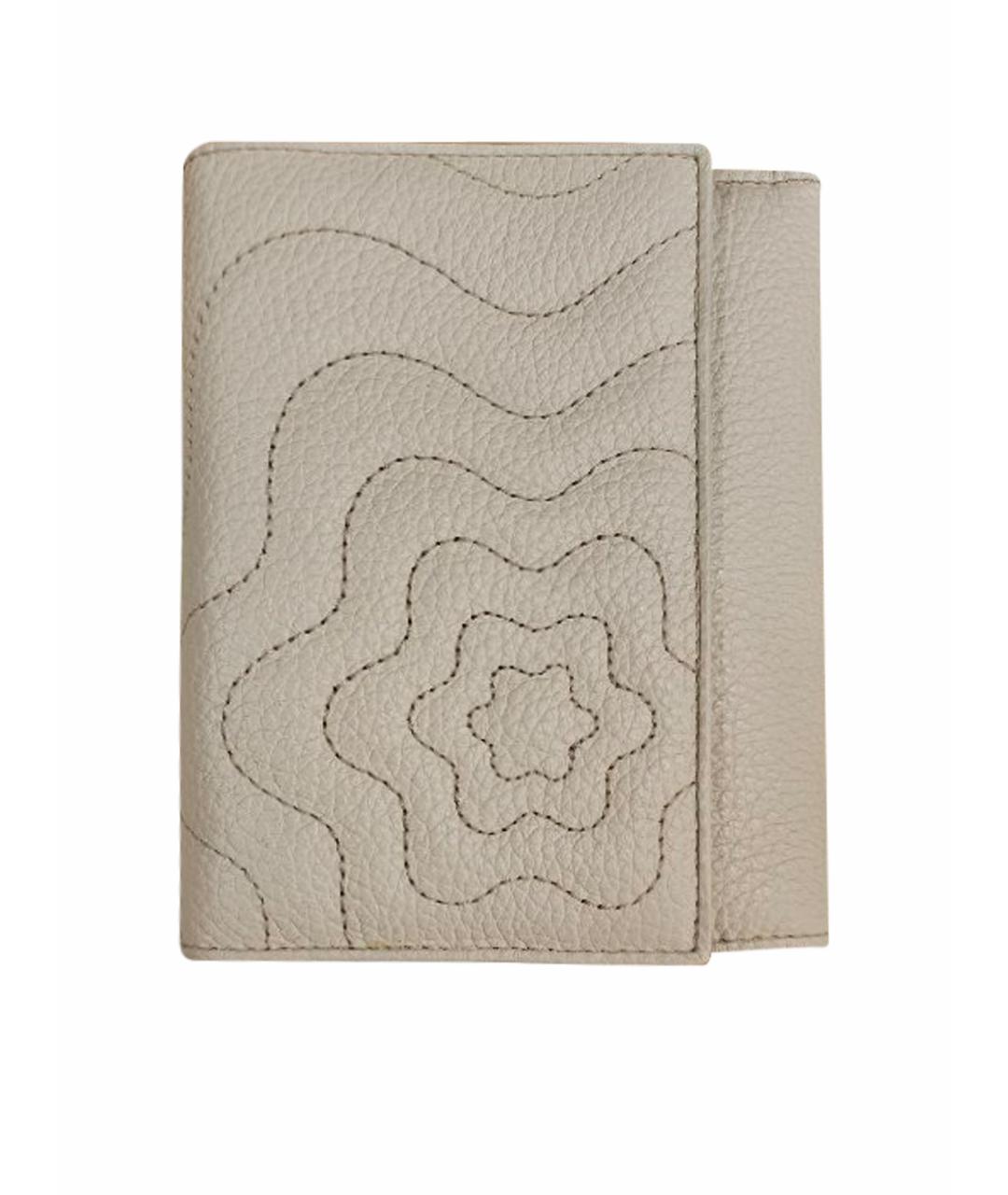 MONTBLANC Бежевый кожаный кошелек, фото 1