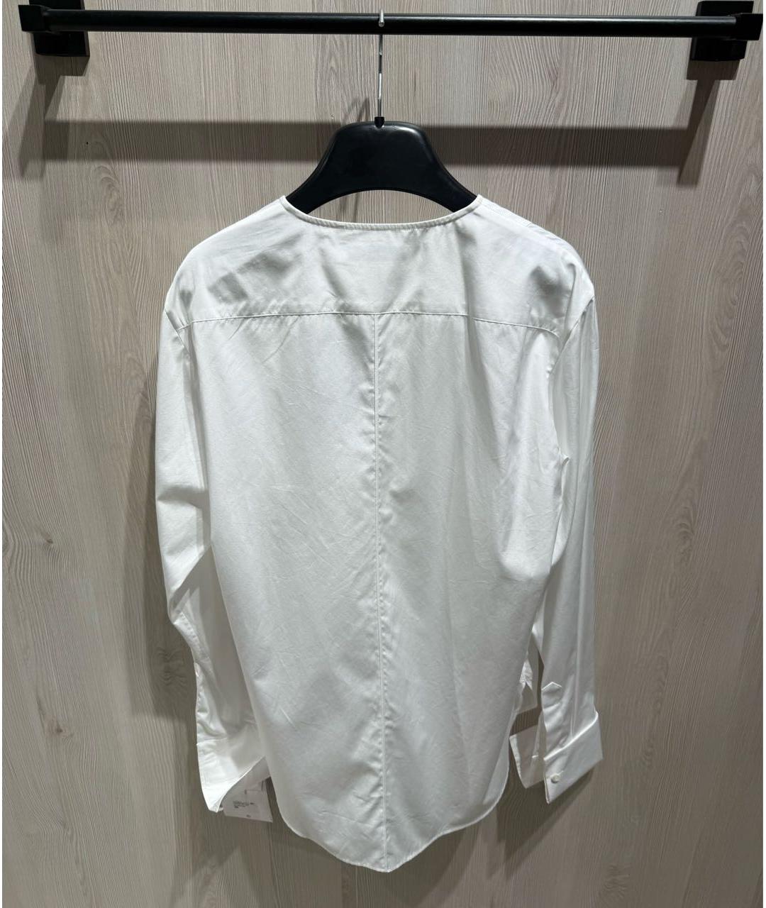 CHRISTIAN DIOR Белая хлопковая рубашка, фото 4