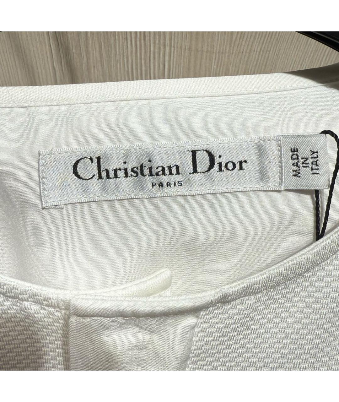 CHRISTIAN DIOR Белая хлопковая рубашка, фото 6