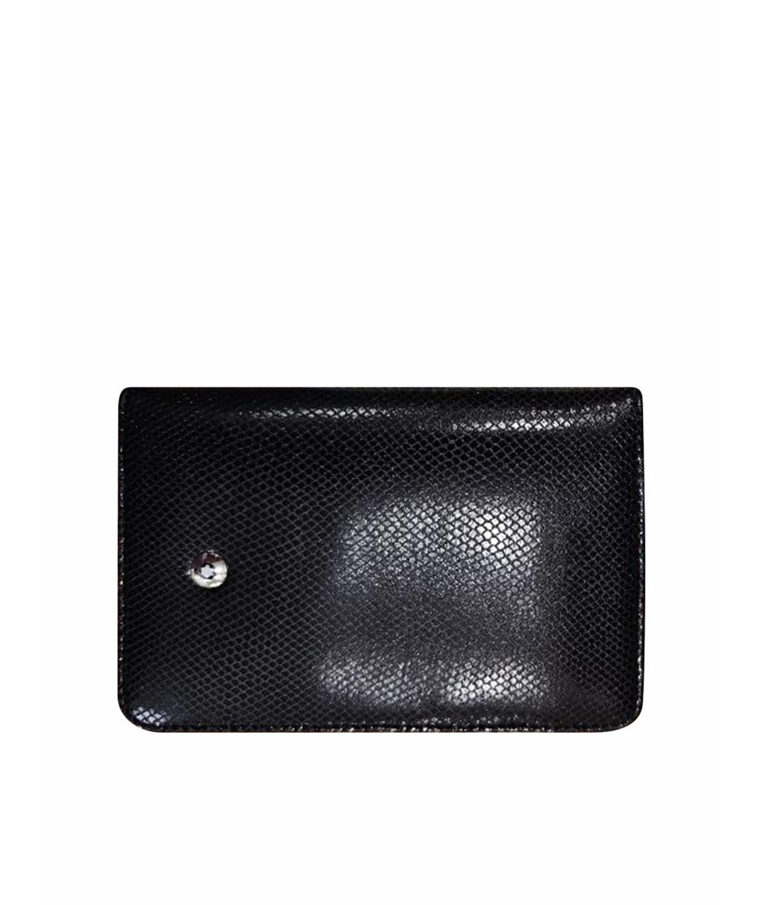 MONTBLANC Черный кожаный кардхолдер, фото 1
