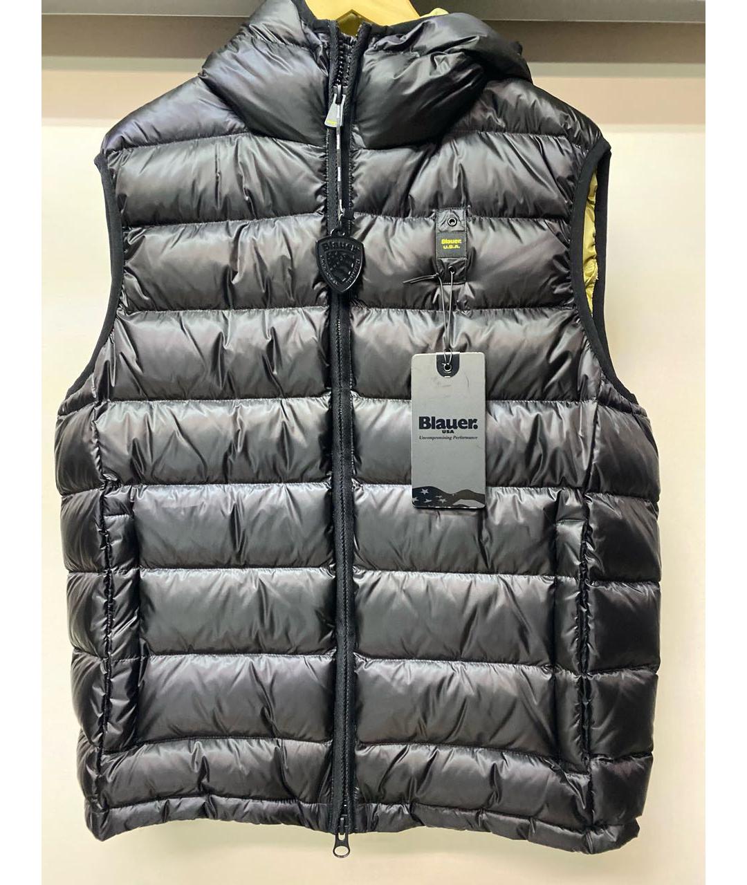 BLAUER Черный полиамидовый жилет, фото 7