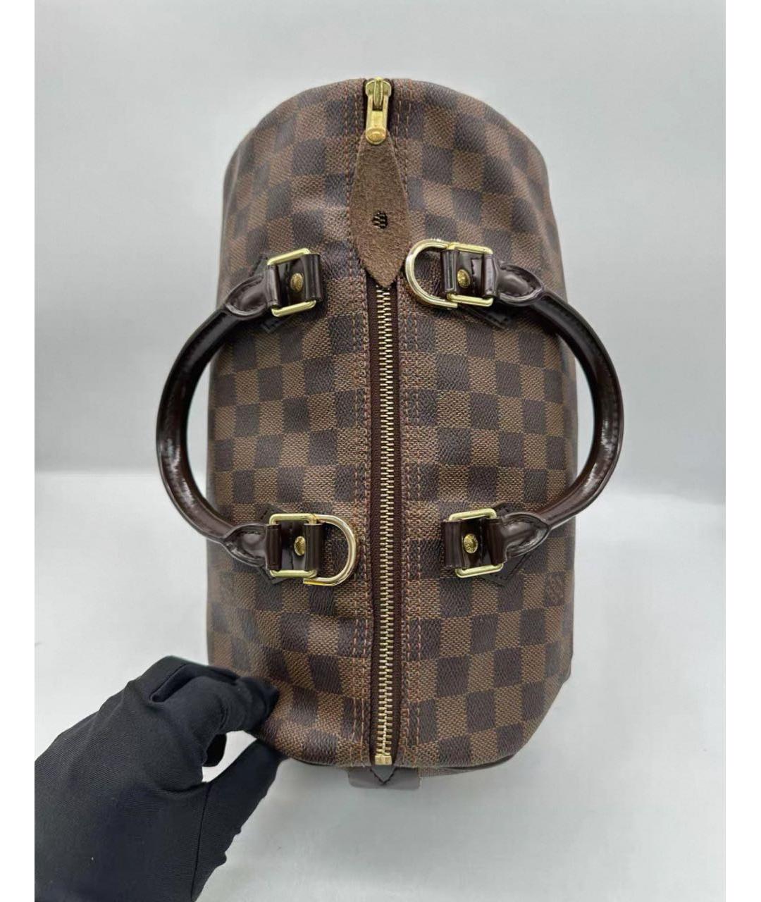 LOUIS VUITTON Коричневая сумка с короткими ручками, фото 8