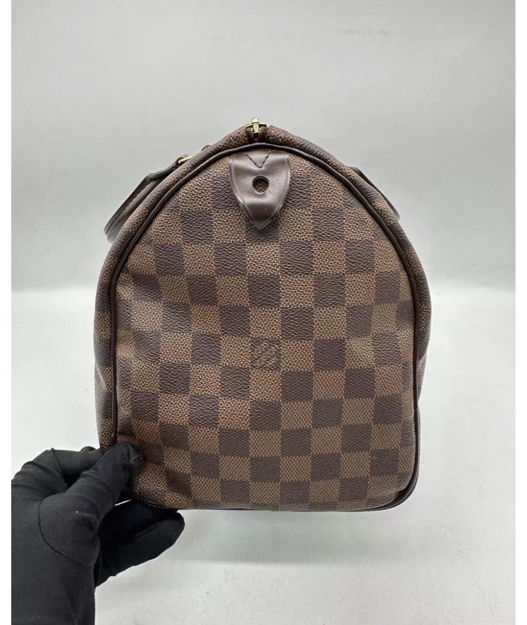 LOUIS VUITTON Коричневая сумка с короткими ручками, фото 6