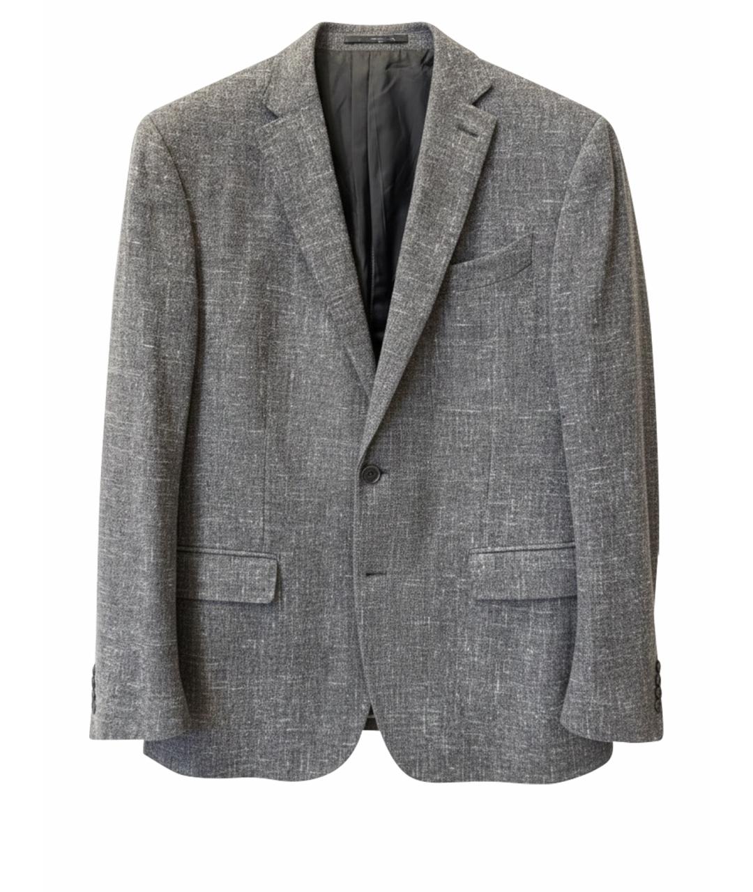 ERMENEGILDO ZEGNA XXX Серый шерстяной пиджак, фото 1