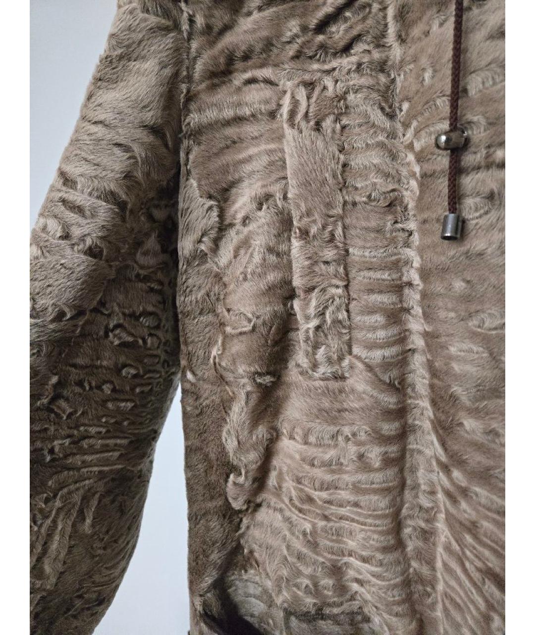 IZETA Бежевая меховая парка, фото 4
