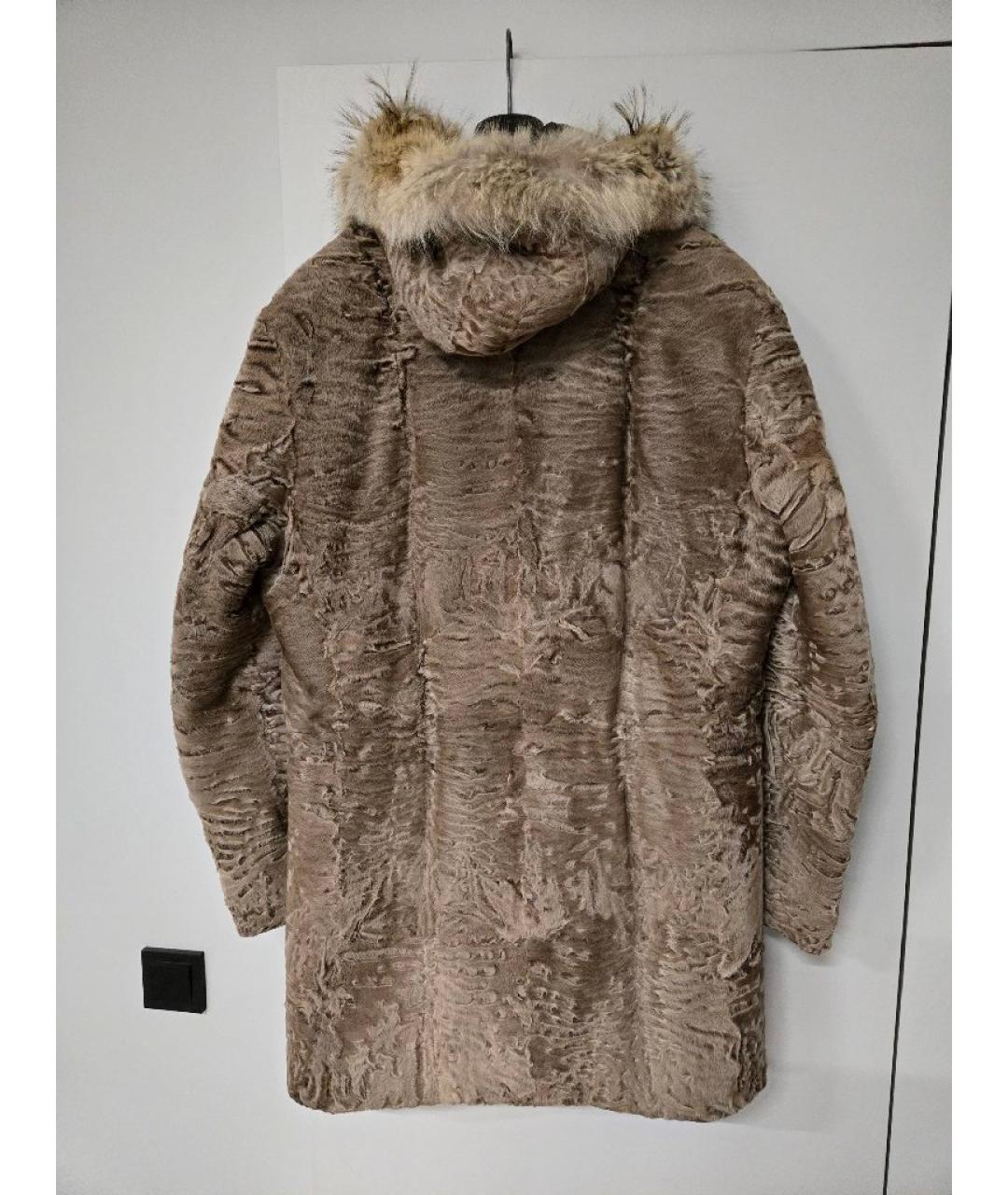 IZETA Бежевая меховая парка, фото 2