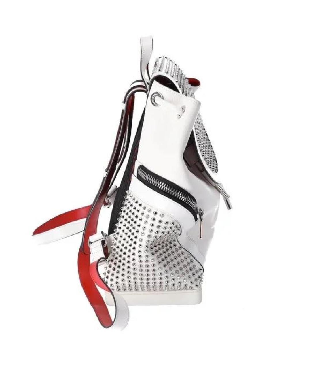 CHRISTIAN LOUBOUTIN Белый кожаный рюкзак, фото 2