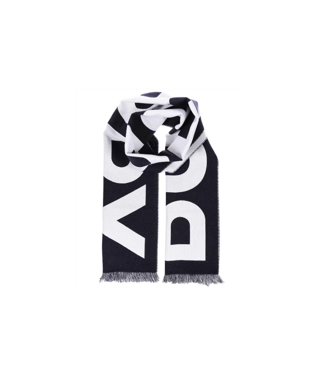 BURBERRY Темно-синий шарф, фото 2