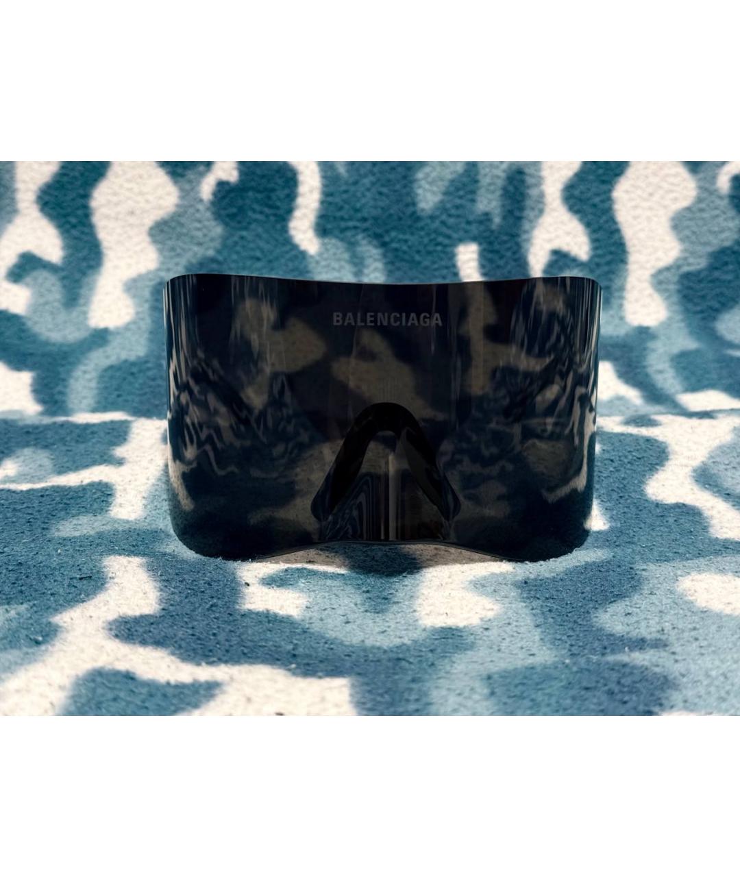 BALENCIAGA Черные пластиковые солнцезащитные очки, фото 7