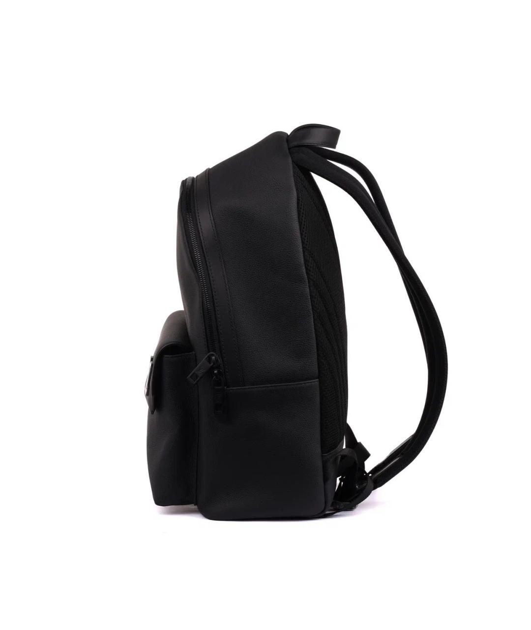 LOUIS VUITTON Черный кожаный рюкзак, фото 5