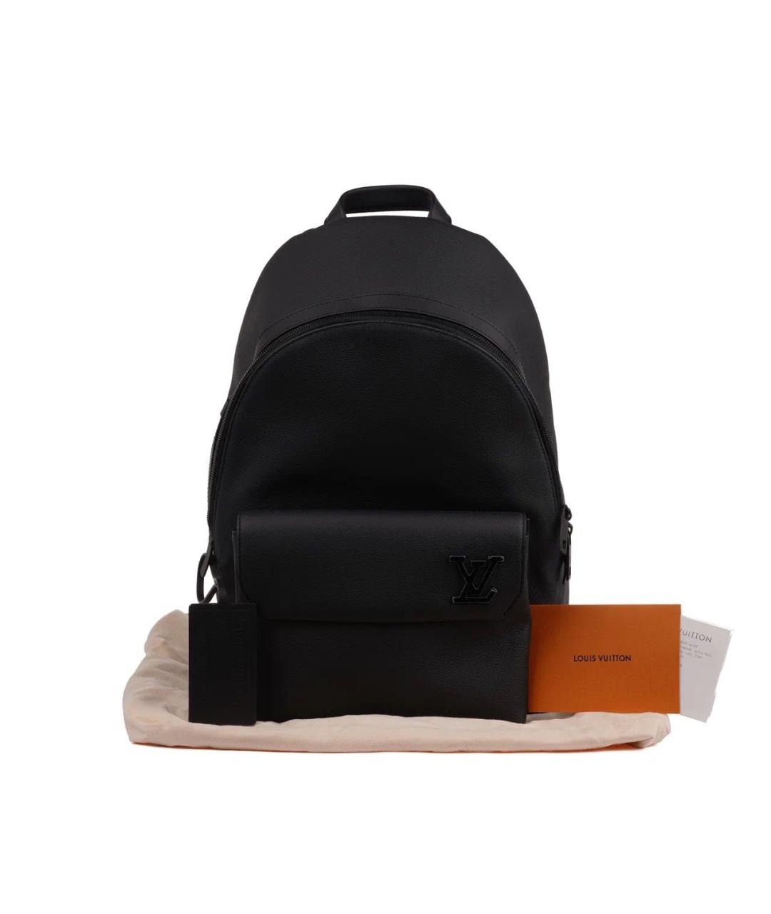 LOUIS VUITTON Черный кожаный рюкзак, фото 2