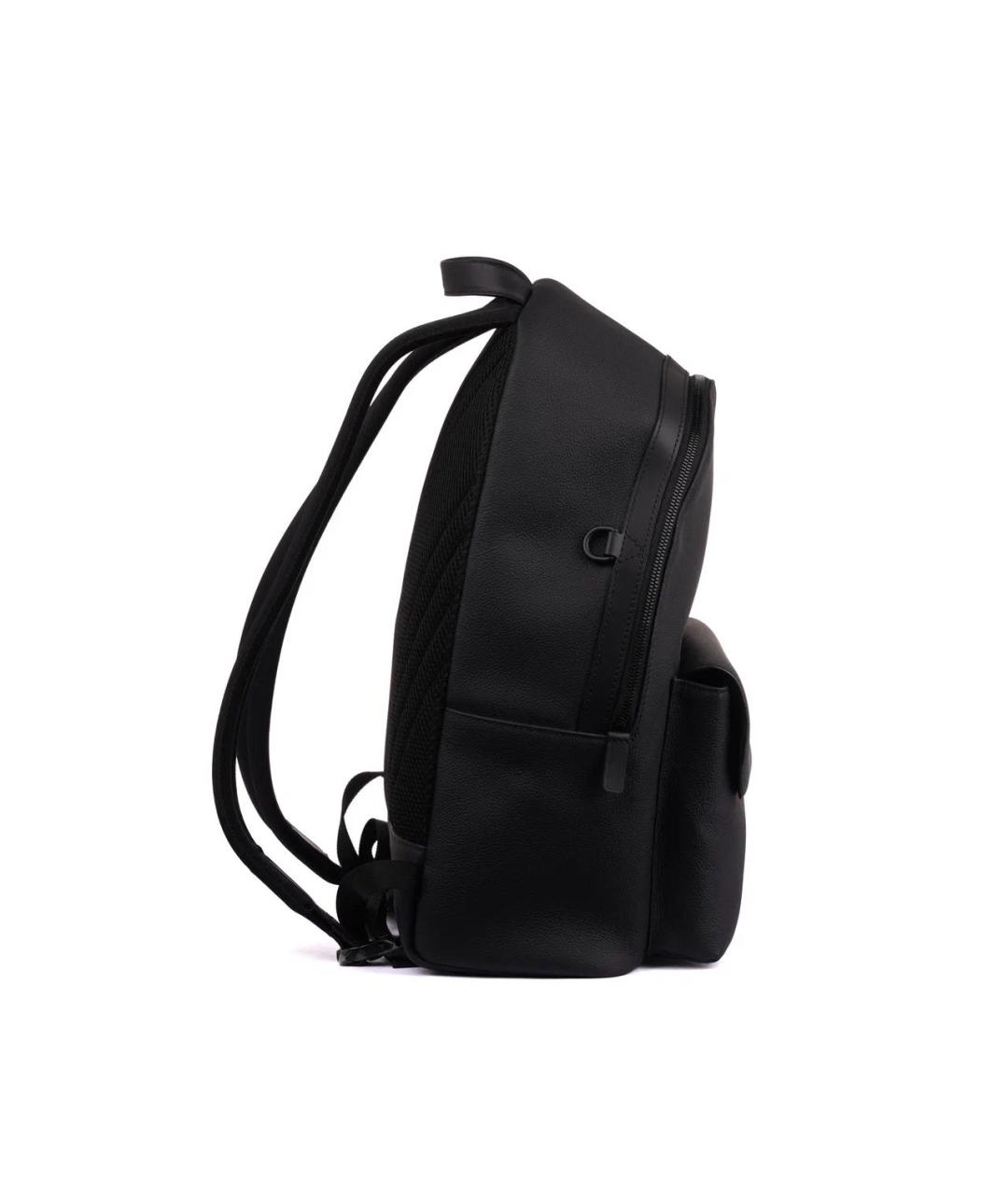 LOUIS VUITTON Черный кожаный рюкзак, фото 4