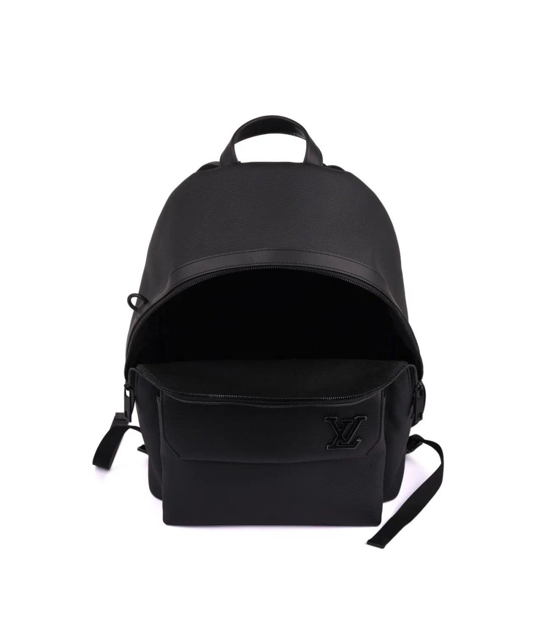 LOUIS VUITTON Черный кожаный рюкзак, фото 7