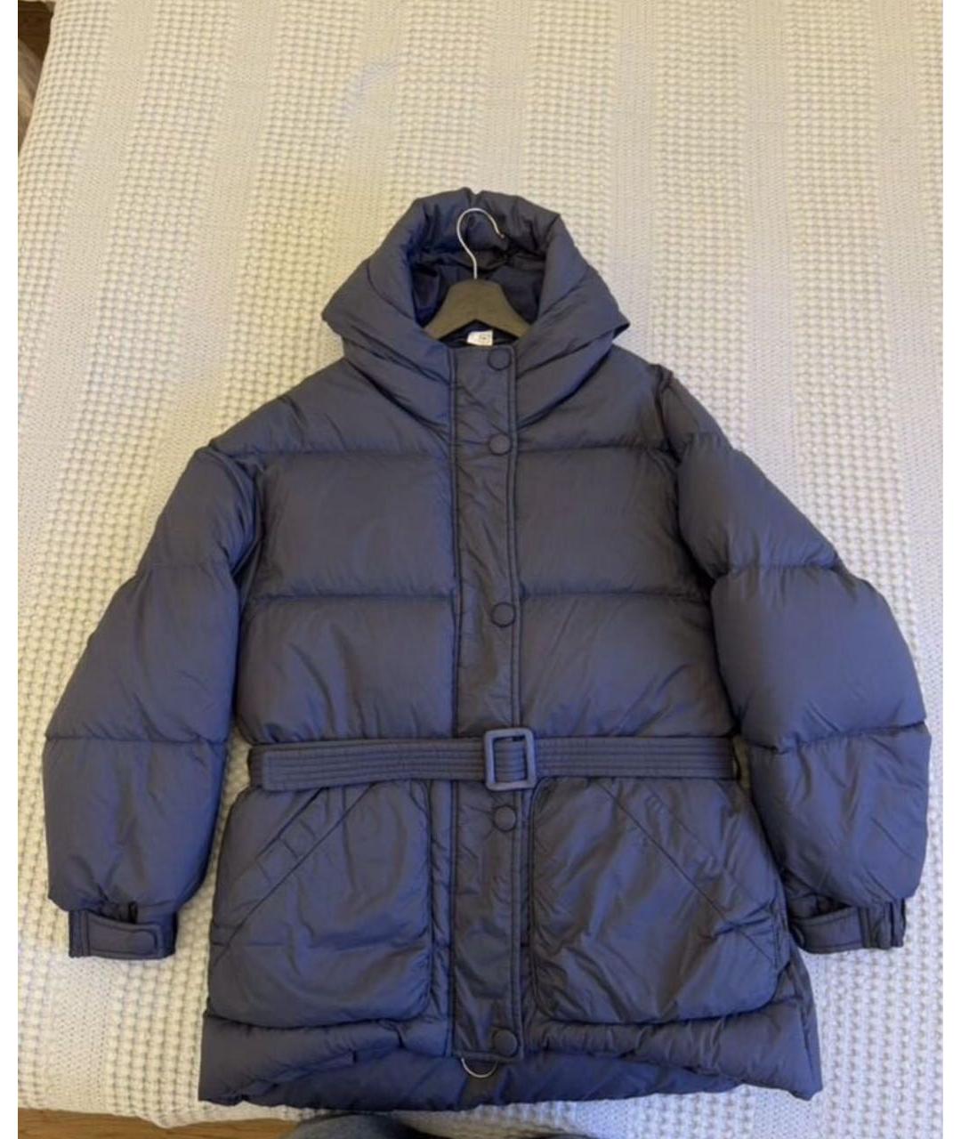 IENKI IENKI Темно-синий полиэстеровый пуховик, фото 7