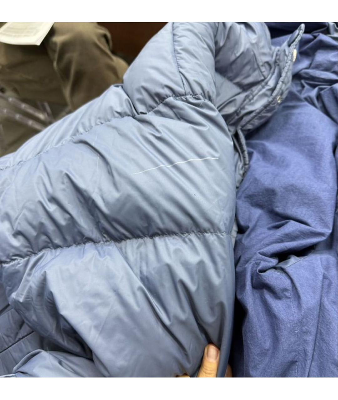 IENKI IENKI Темно-синий полиэстеровый пуховик, фото 5