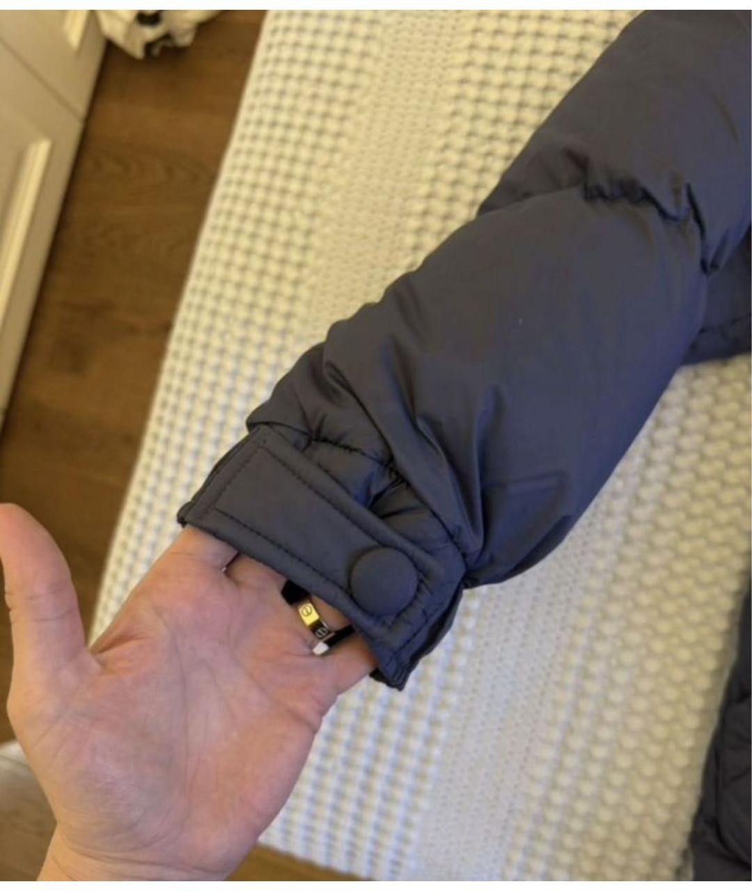 IENKI IENKI Темно-синий полиэстеровый пуховик, фото 2