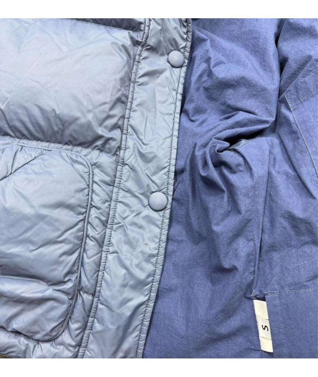 IENKI IENKI Темно-синий полиэстеровый пуховик, фото 6