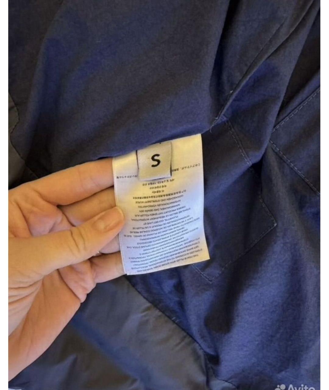 IENKI IENKI Темно-синий полиэстеровый пуховик, фото 4