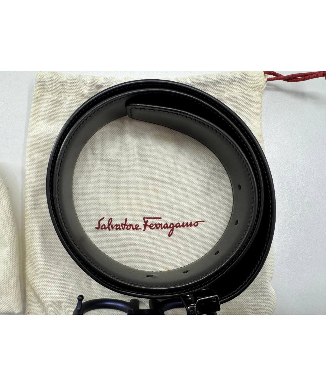 SALVATORE SANTORO Синий кожаный ремень, фото 4